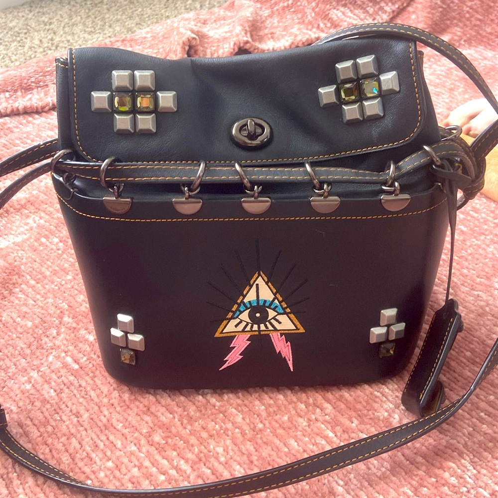 Coach Roxie bag with pyramid eye
